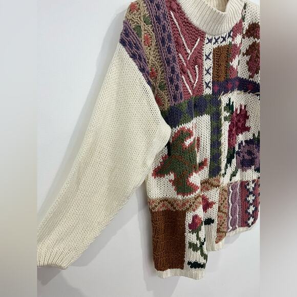 Cabin Creek Vintage Knit Sweater Large Grandma Cottagecore - Picture 7 of 10